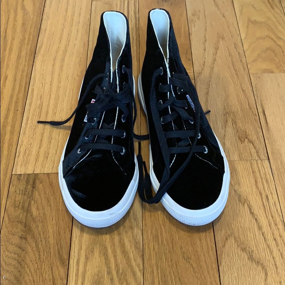 Superga Velvet High Tops